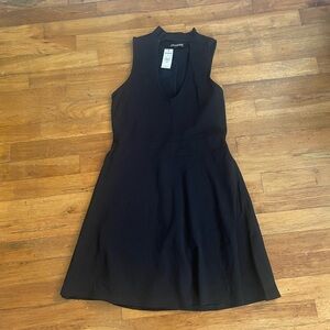 NWT express black high neck tank top cut out dress